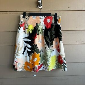 LOFT - Floral Mini Skirt - Size MP Office Casual Summer